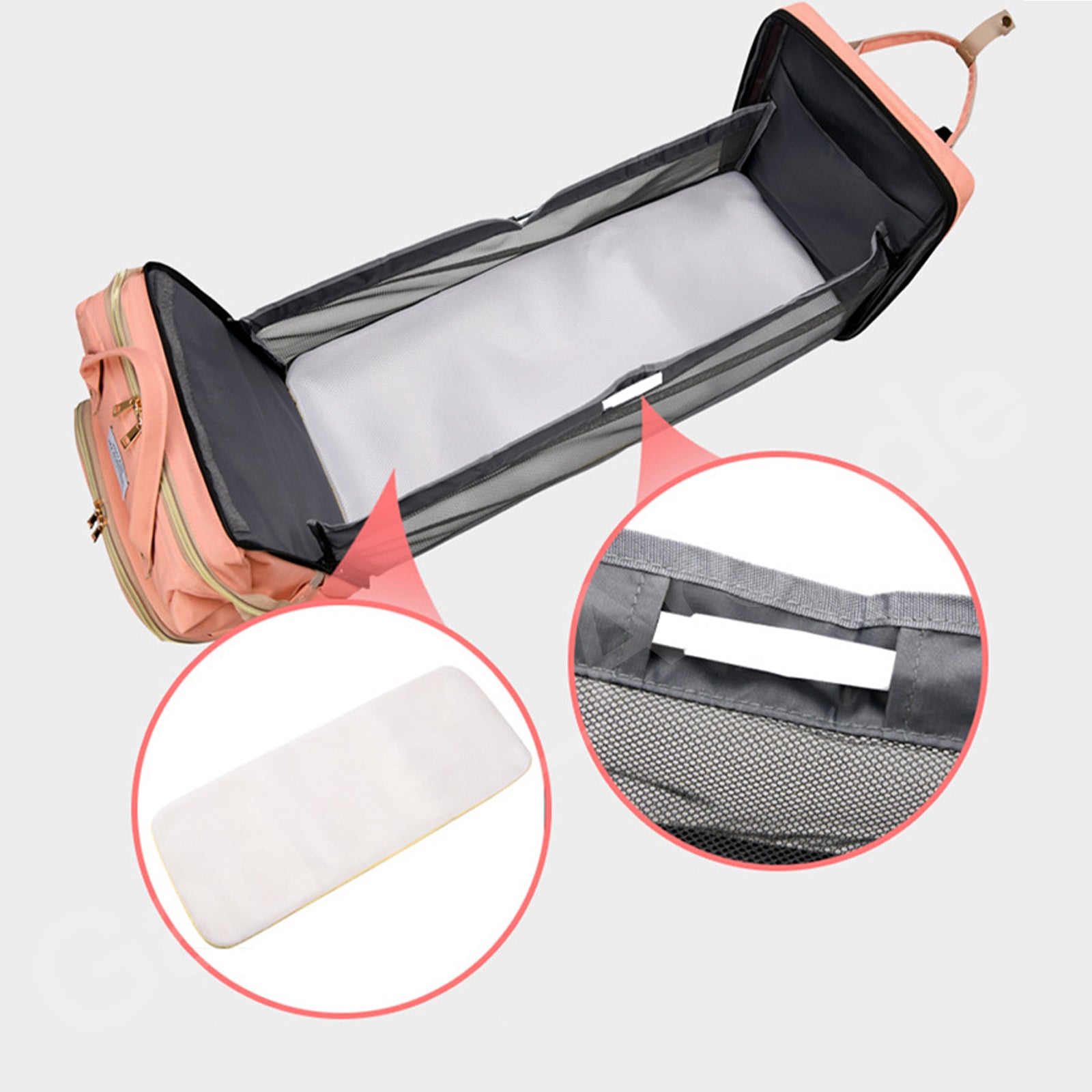 Portable Mummy Backpack Multifunctional Temporary Sunshade Outdoor Crib