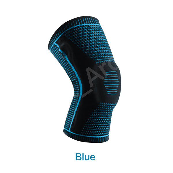 High Performance Compression Knee Brace Knee Protector with silicon pad - Blue