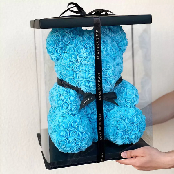 40cm Blue Bear By LUXE BOUQUET