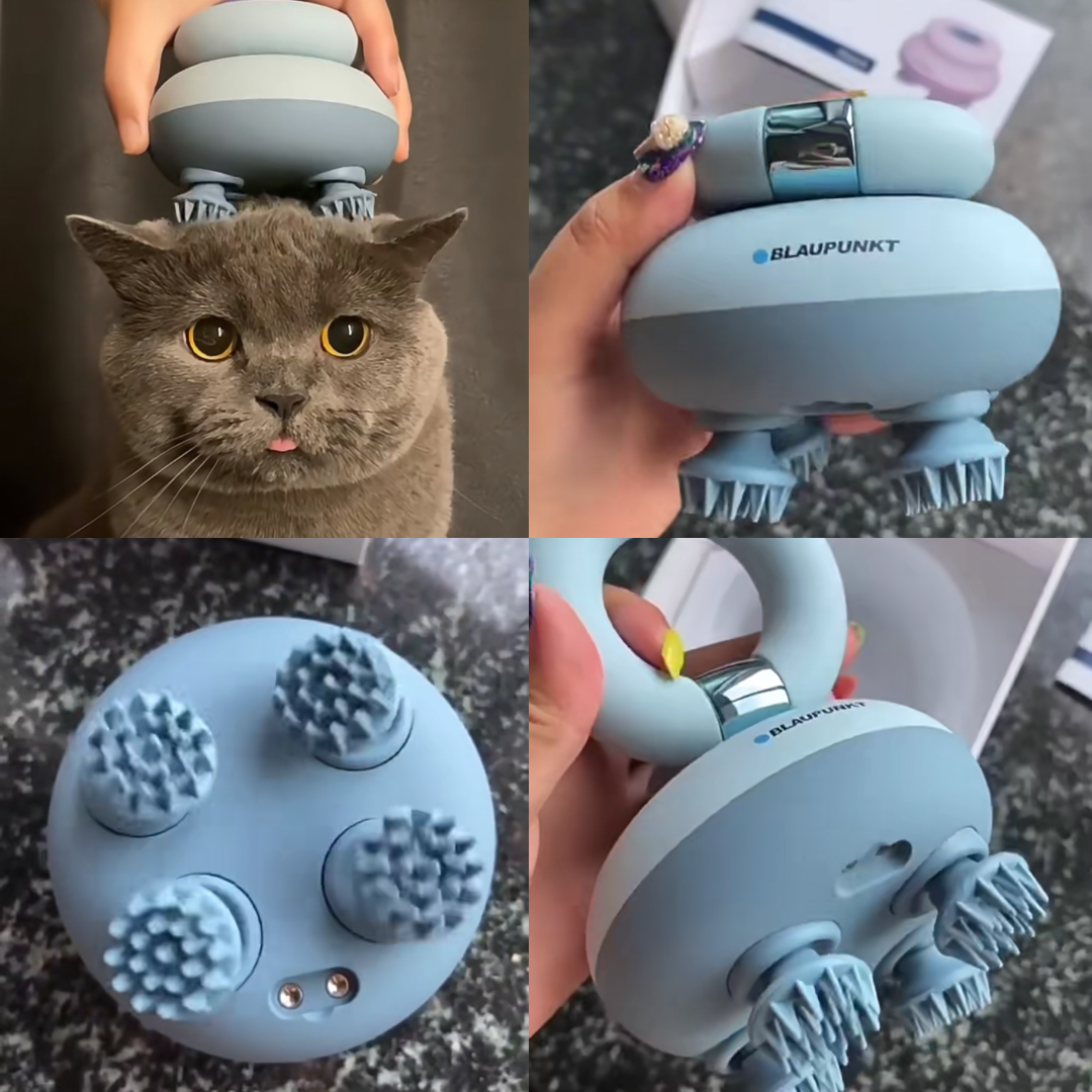 Blaupunkt Cat Massager Sapphire Blue Hair Scalp Massage Germany
