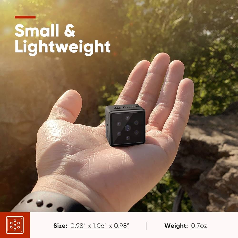 Mini Spy Cam 1080p Full HD - Mountable Hidden Video Camera Dash-cam With Motion Detection