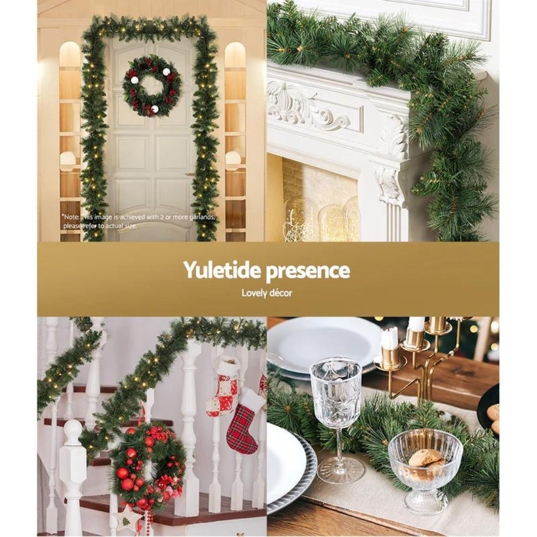 1.8 米圣诞花环,带 LED 灯派对雪花圣诞节 Jingle Jollys 出品