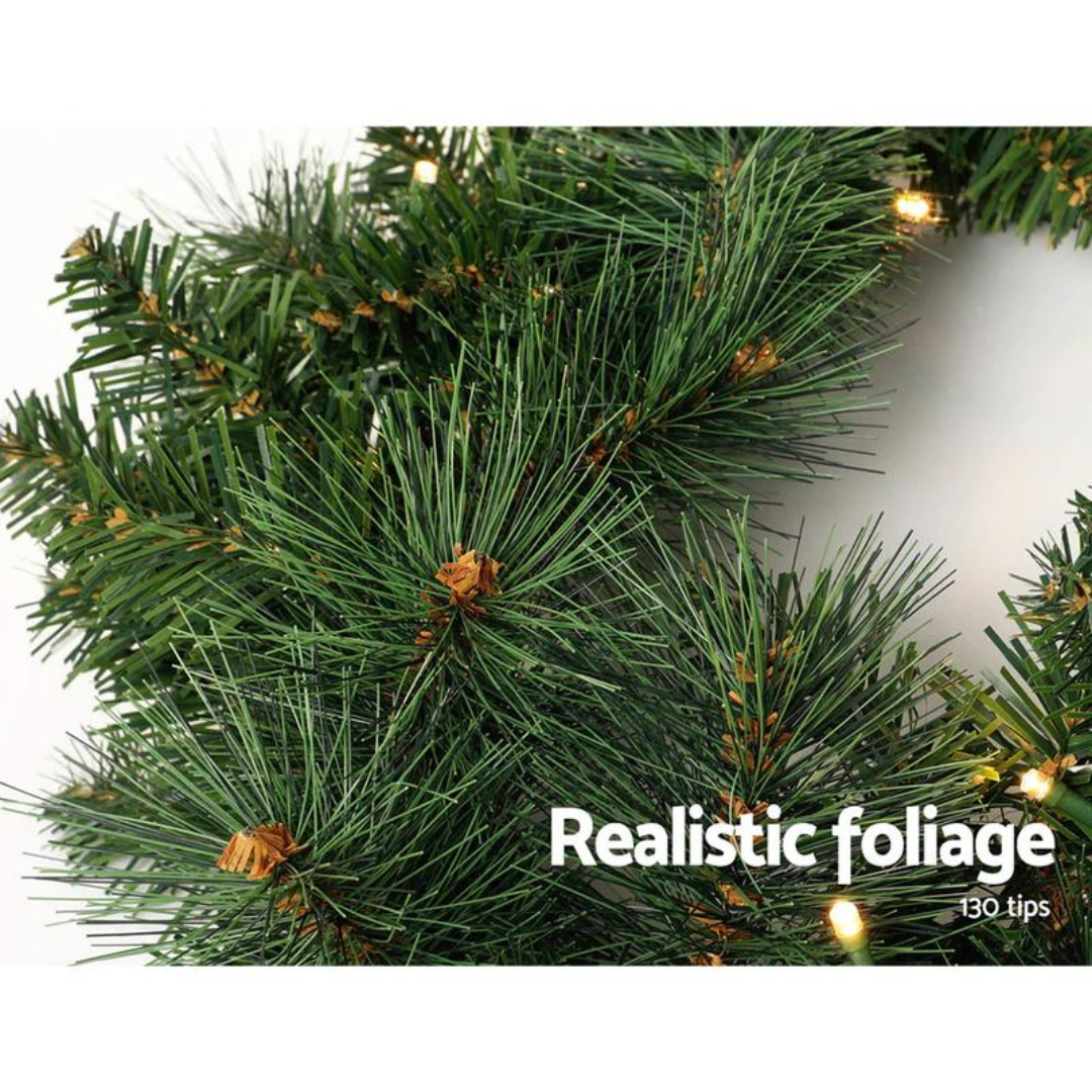 1.8 米圣诞花环,带 LED 灯派对雪花圣诞节 Jingle Jollys 出品