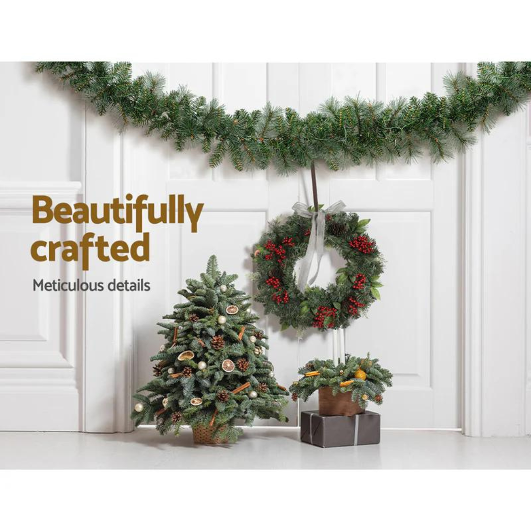 1.8 米圣诞花环,带 LED 灯派对雪花圣诞节 Jingle Jollys 出品