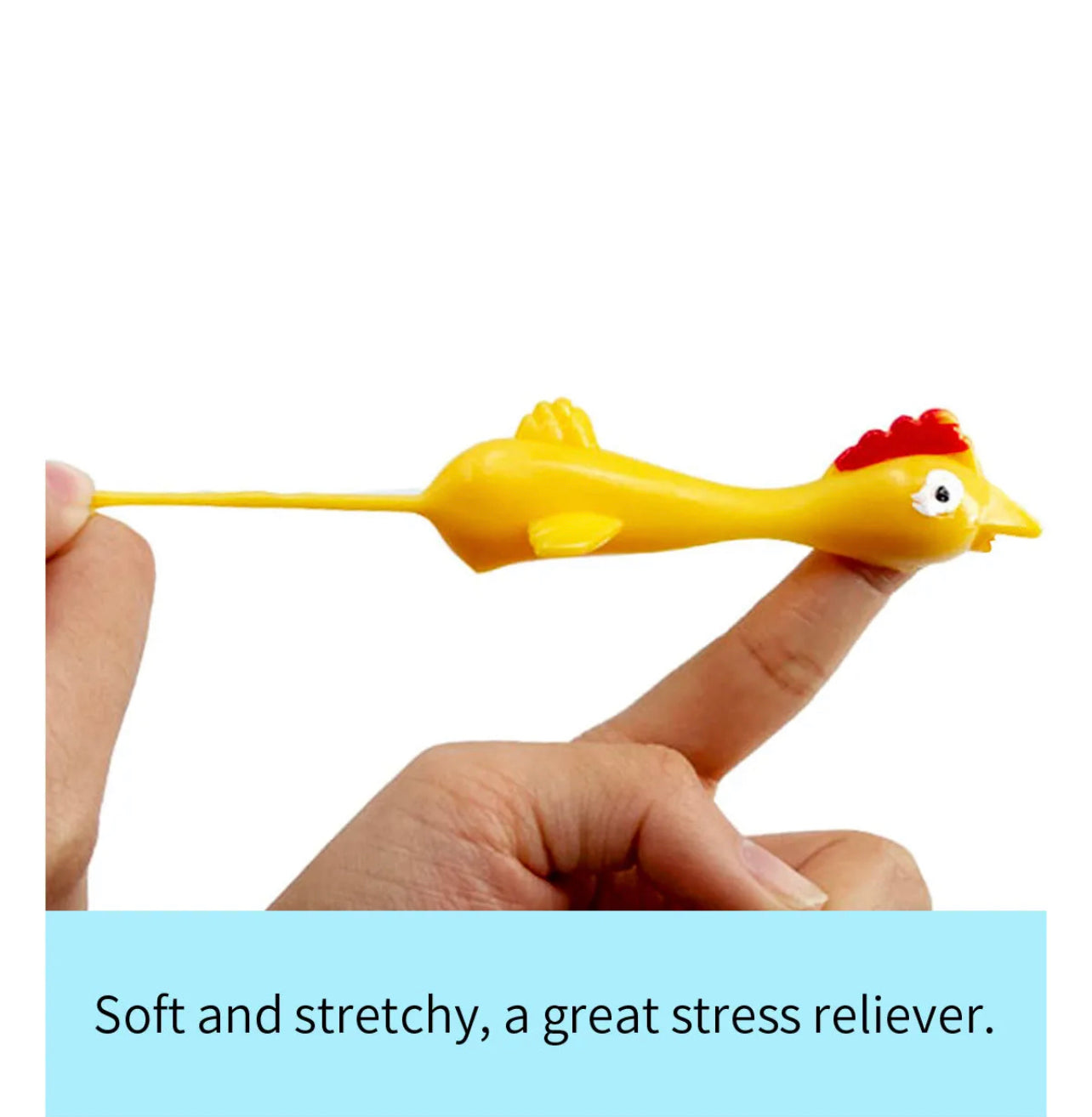 Stress relief Stretchy Chick Fidget Flying Slingshot Medium pack