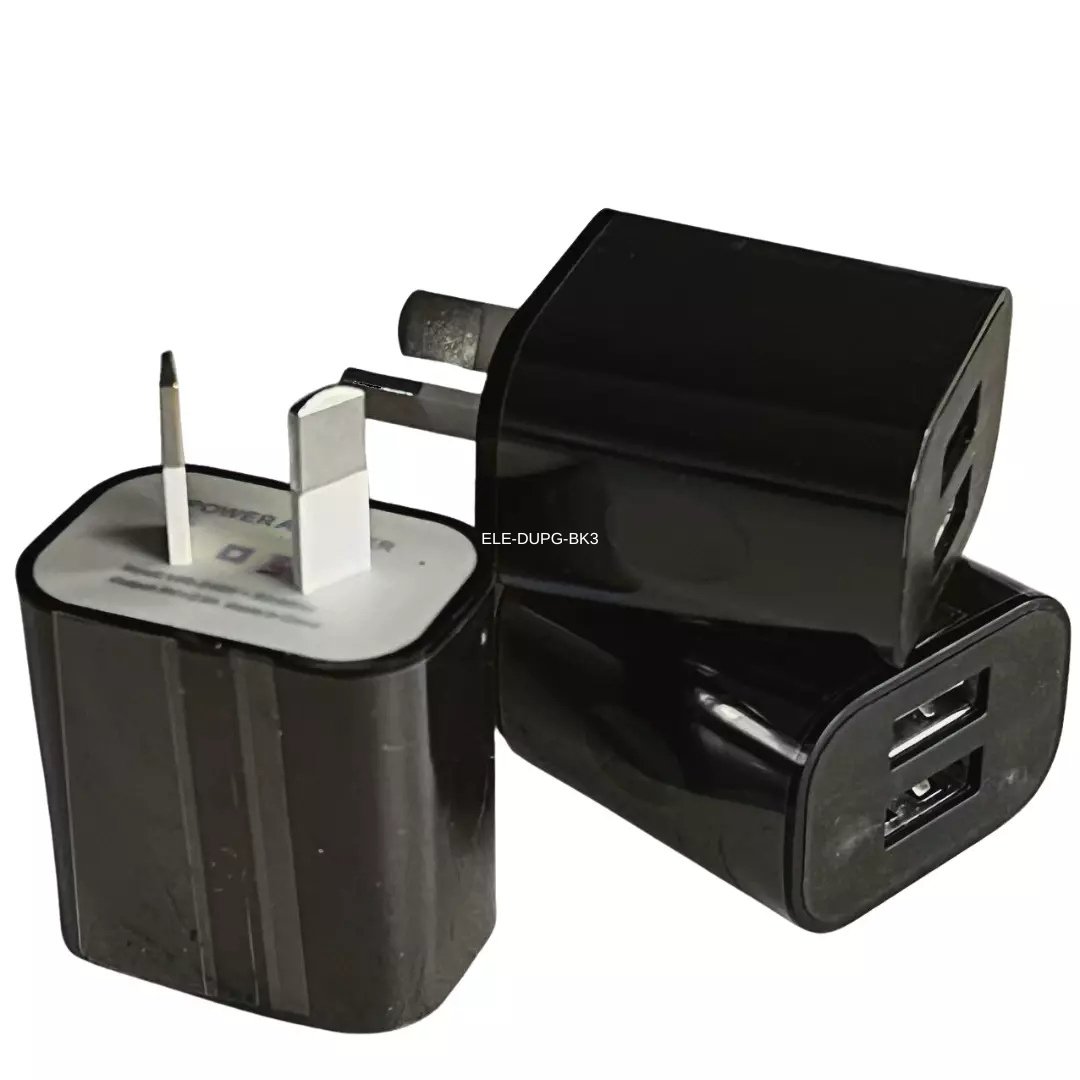 双 USB 通用旅行 5V 2A 壁式充电器电源适配器 澳大利亚插头手机交流电