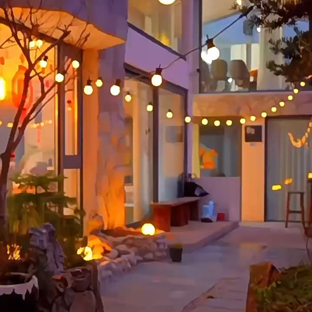 LED Retro Outdoor Garden Nordic Style Light -Clear