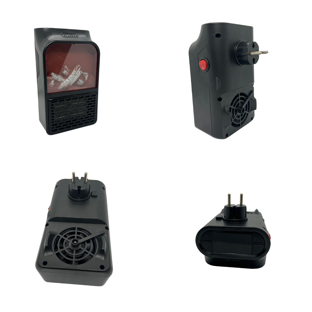 Mini Electric Power Heating Realistic Flame Effect Air Blower Heater US Plug