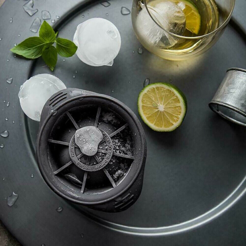 Susliving 五十度灰老式鸡尾酒冰球制作模具 3 件套