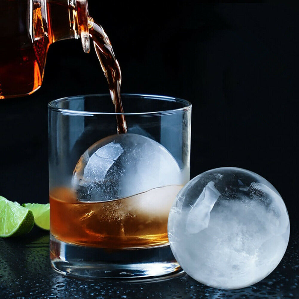 Susliving 五十度灰老式鸡尾酒冰球制作模具 3 件套