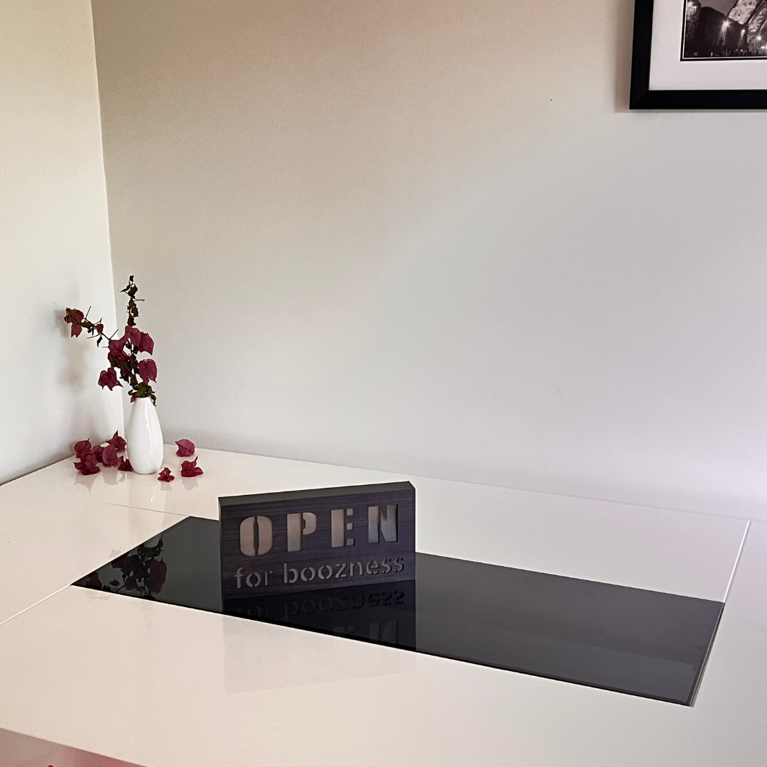 OPEN FOR BOOZNESS Decorative Light Box Bar Gift Decor