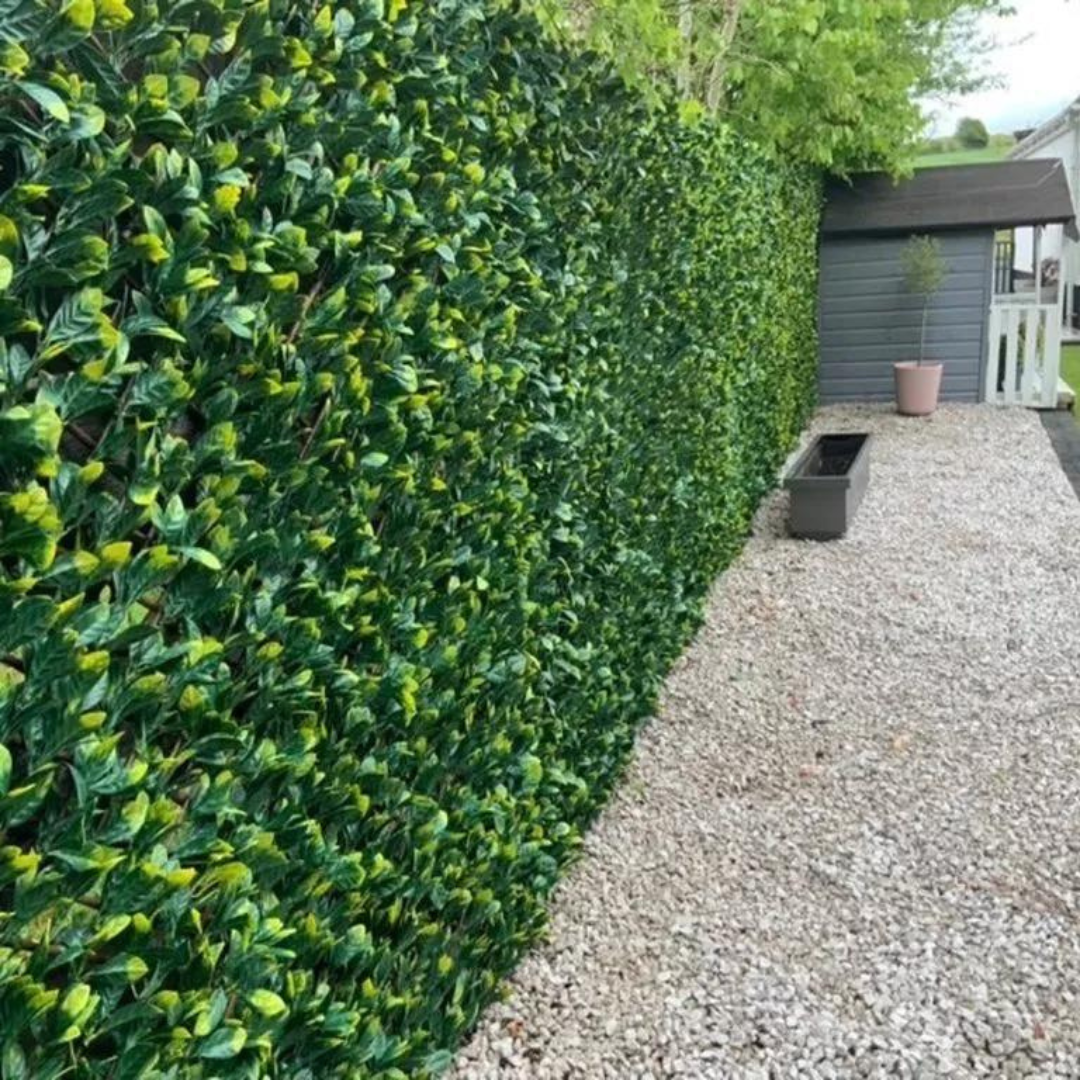 Susliving Artificial Grass Vertical Wall Mandarin Leaves Panel 40 by 60cm