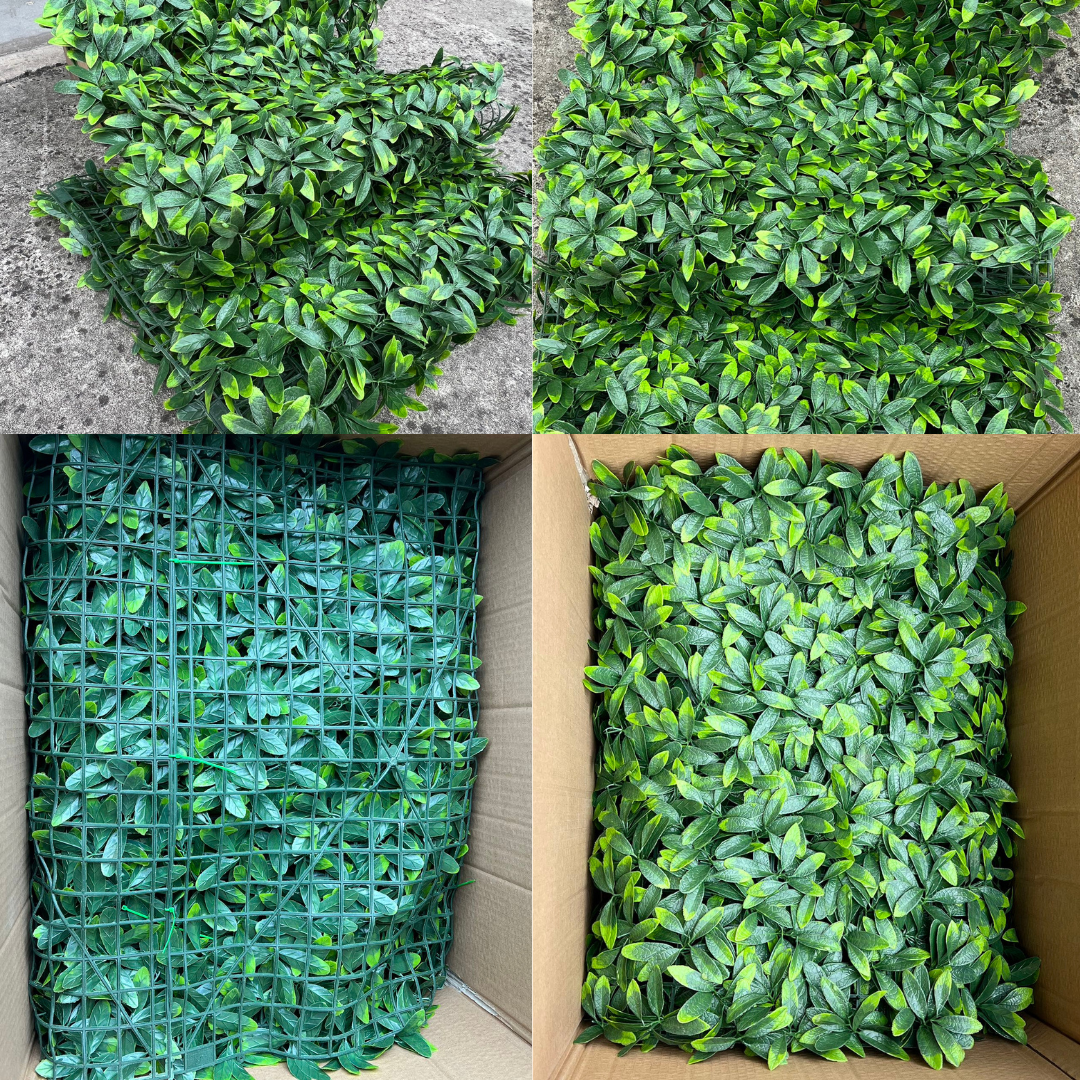 Susliving Tall Mandarin Leaves Faux Vertical Garden Wall Panel 200cm by 60cm