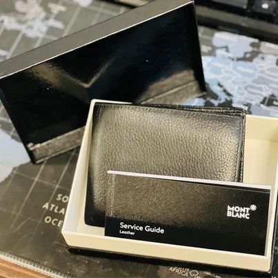 Pre-Loved Mont Blanc Leather Wallet