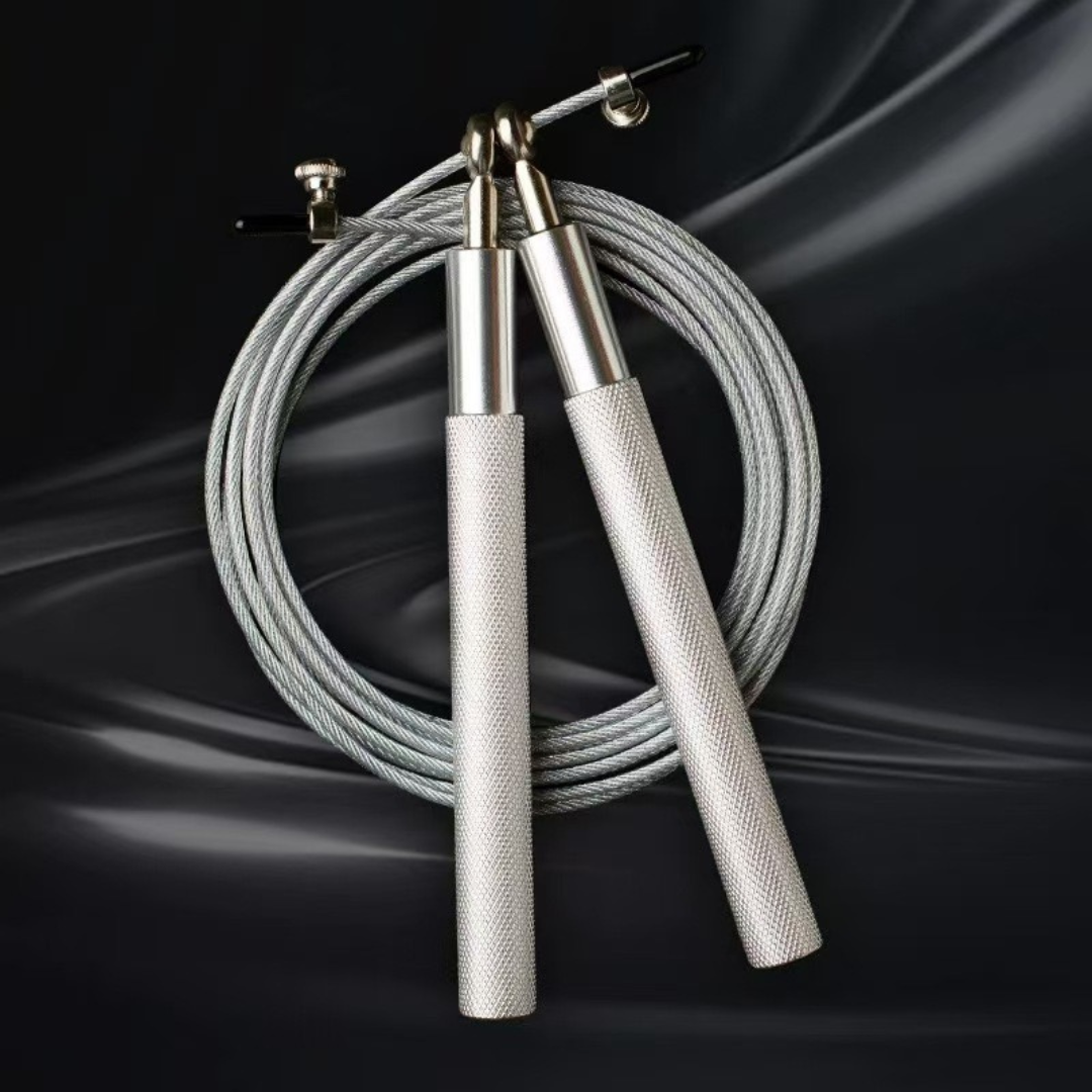 Adjustable Skipping Rope Silver