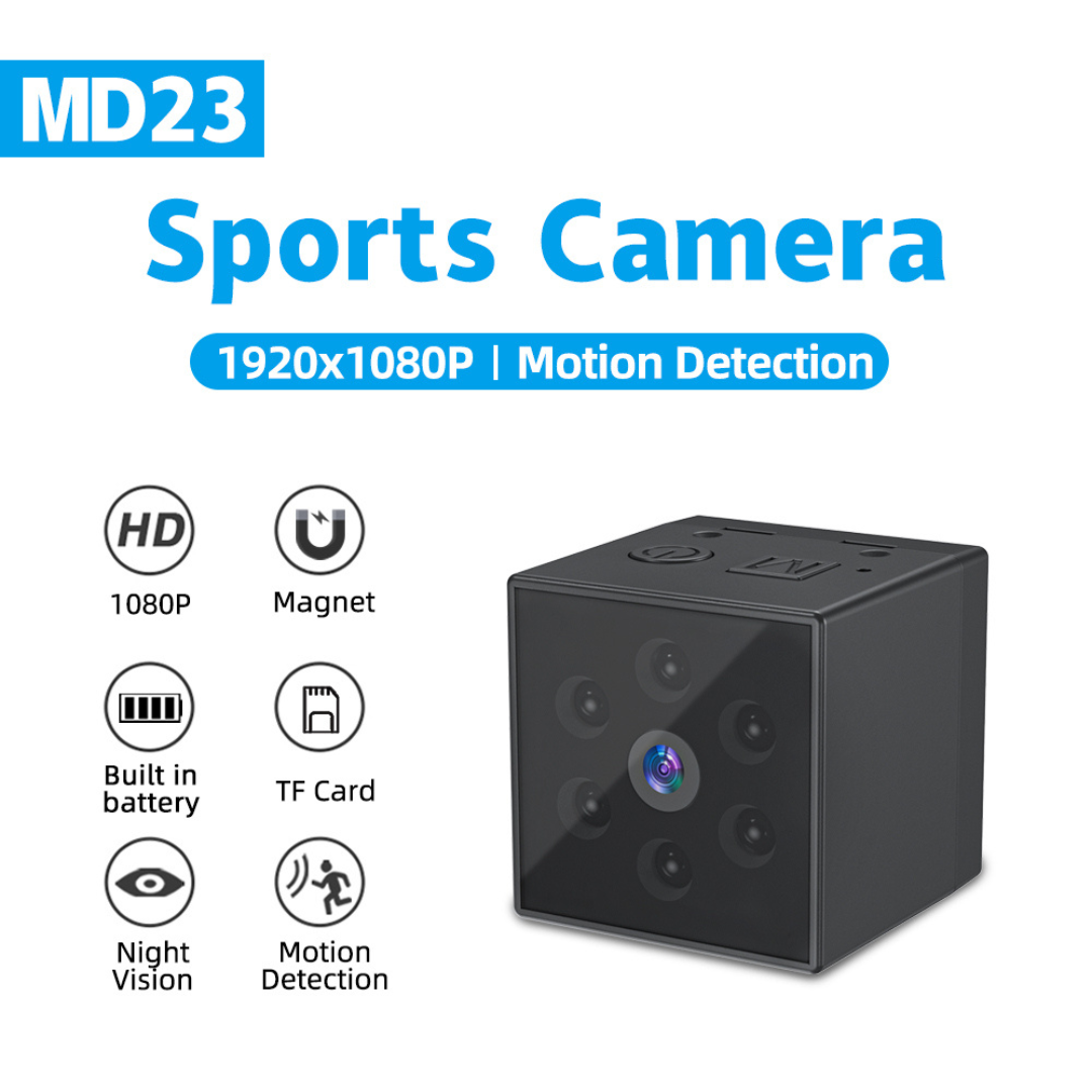 Mini Spy Cam 1080p Full HD - Mountable Hidden Video Camera Dash-cam With Motion Detection