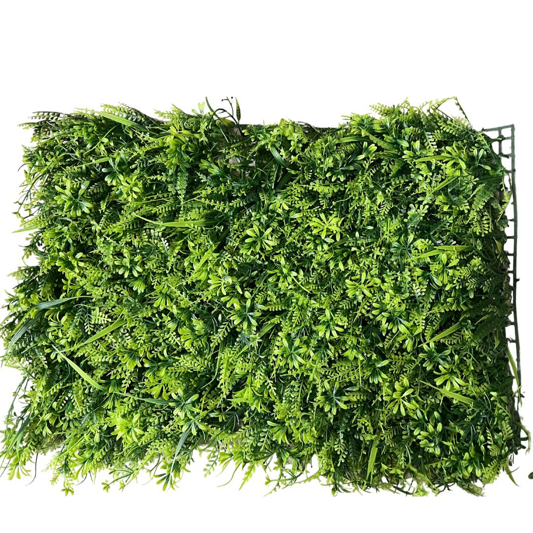 10 包 Lush Spring 防紫外线人造草垂直墙板 40 x 60 厘米