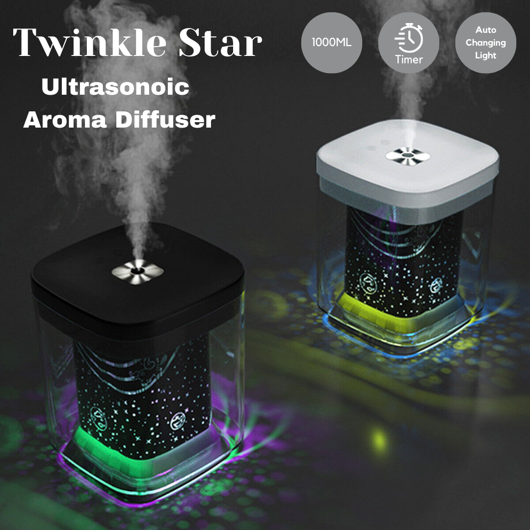 Twinkle Star 香薰扩散器精油超声波空气加湿器净化器 LED 星星