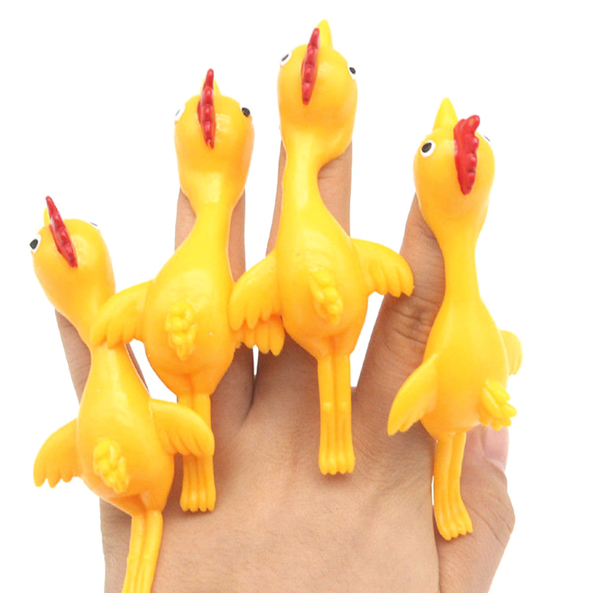 5Pcs Stretchy Fidget Flying Chicken Turkey Party Fillers Gift Sticky ADHD Toy AU - Gadget arcade