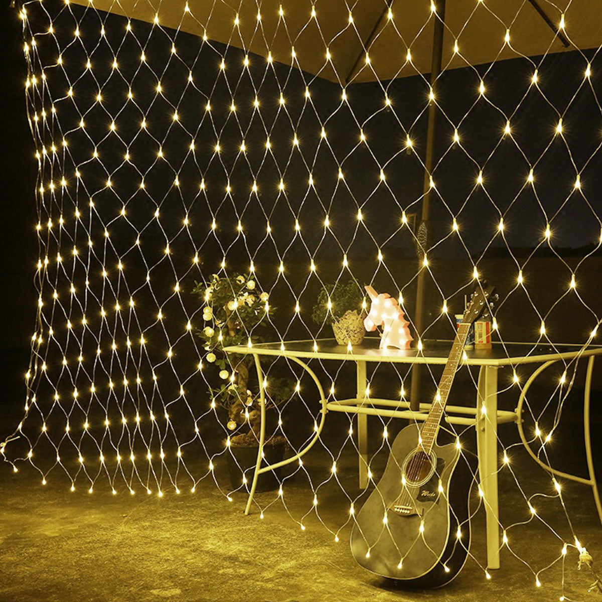 LED String Fairy Lights Net Mesh Curtain Xmas Wedding Party Garden Decor Outdoor - Gadget arcade