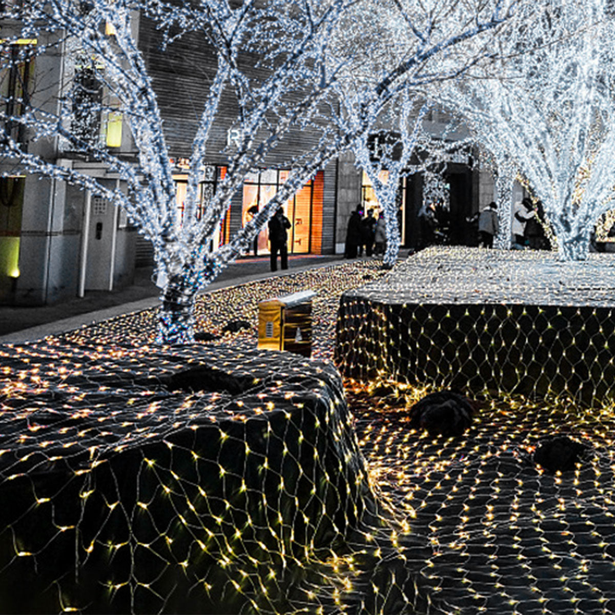 LED String Fairy Lights Net Mesh Curtain Xmas Wedding Party Garden Decor Outdoor - Gadget arcade