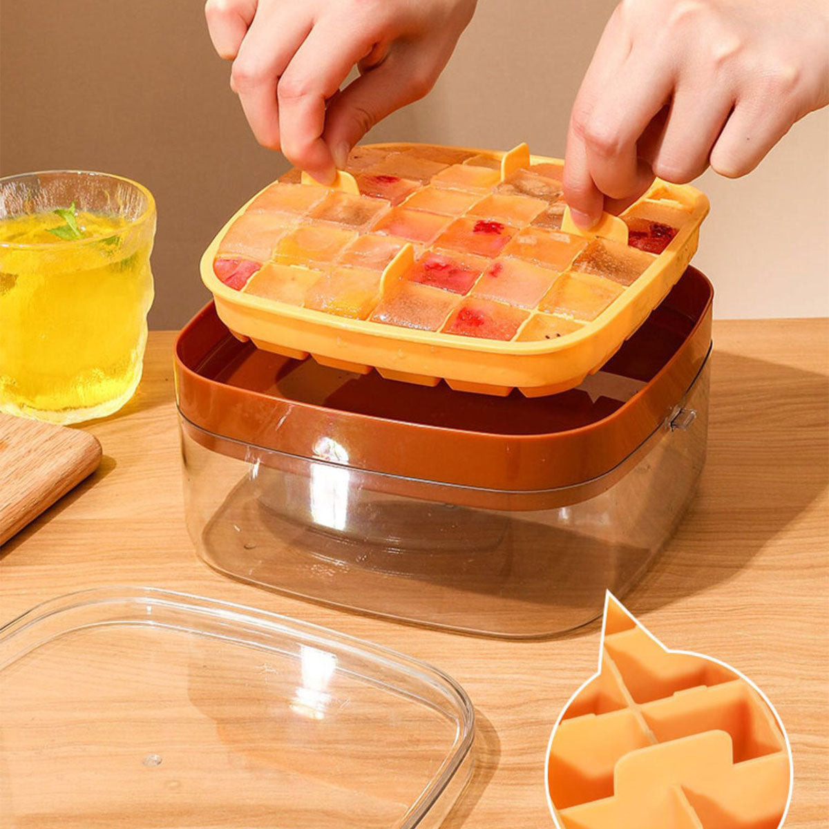 Ice Cube Mould Ball Whiskey Sphere Jelly Silicone Maker WIth Storage & Shovel AU - Gadget arcade