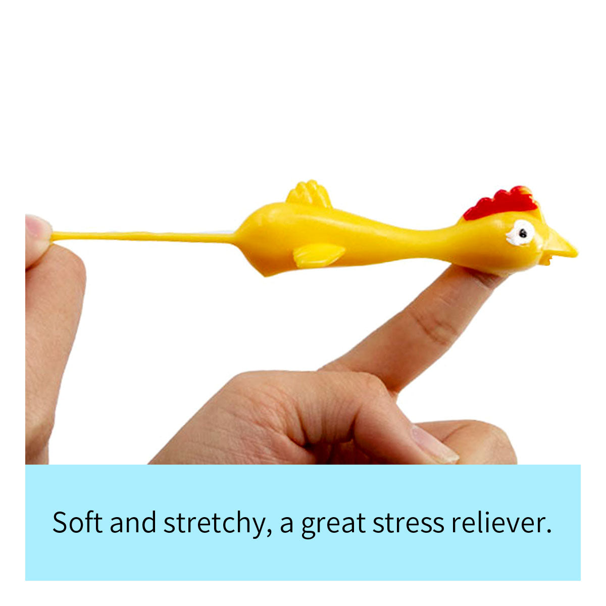 5Pcs Stretchy Fidget Flying Chicken Turkey Party Fillers Gift Sticky ADHD Toy AU - Gadget arcade