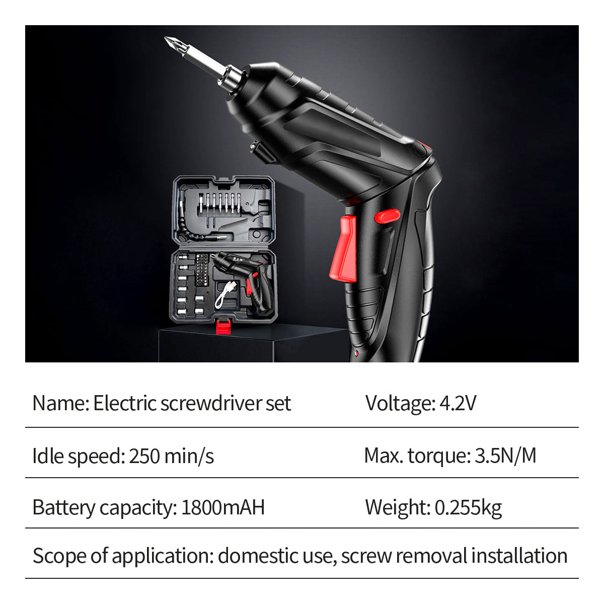 48Pcs 4.2V Rechargeable USB Cordless Screwdriver Electric Tool Set Screw Driver - Gadget arcade