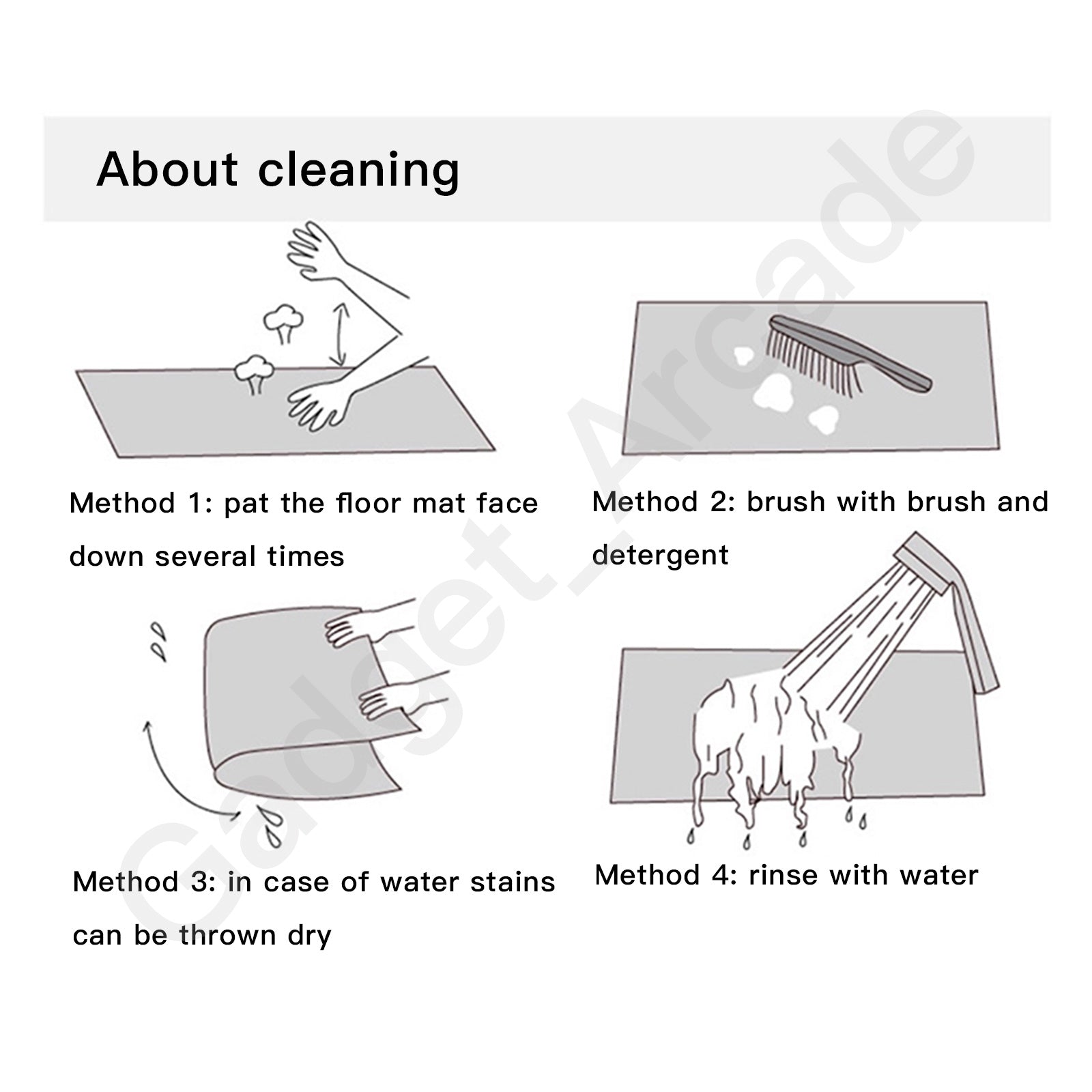 Anti Slip PVC Creative Shower Bathroom Door Mats - Gadget arcade