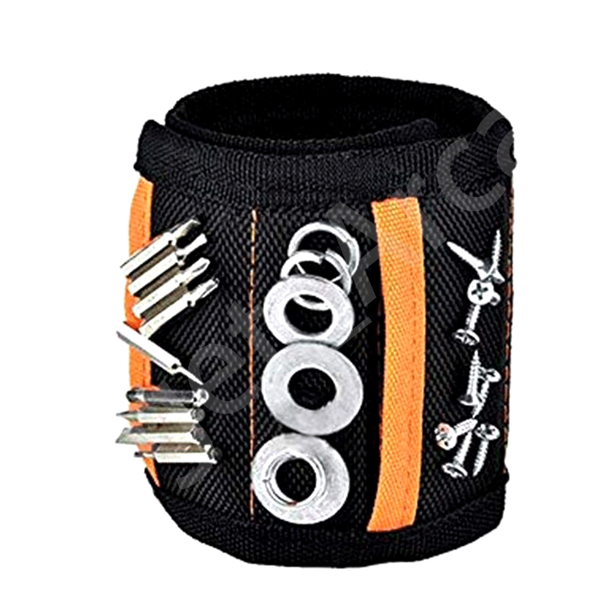 2 x Strong Magnetic Wrist Band Strap Magnet Screws Bolts Nuts Nails Tools Holder - Gadget arcade