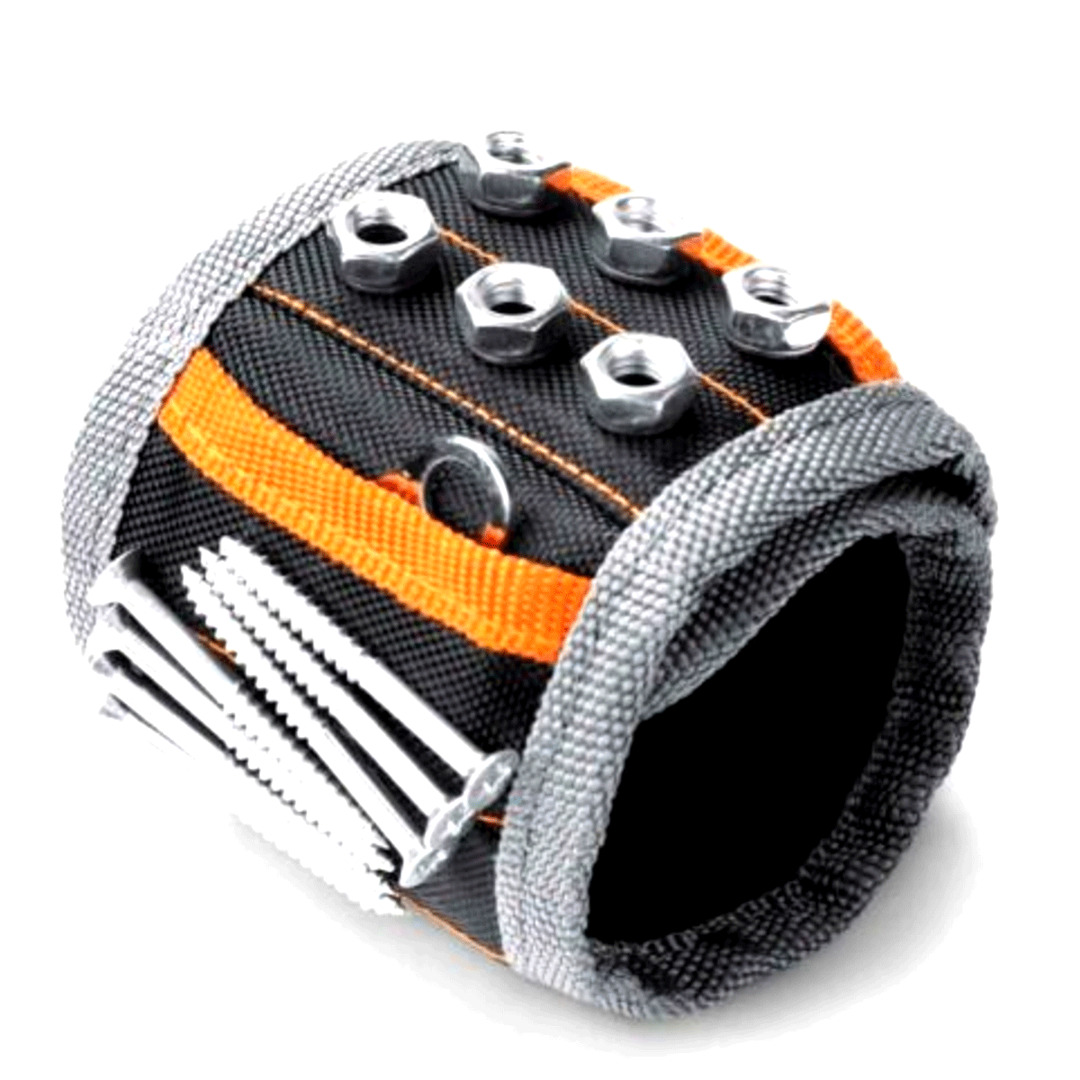 2 x Strong Magnetic Wrist Band Strap Magnet Screws Bolts Nuts Nails Tools Holder - Gadget arcade