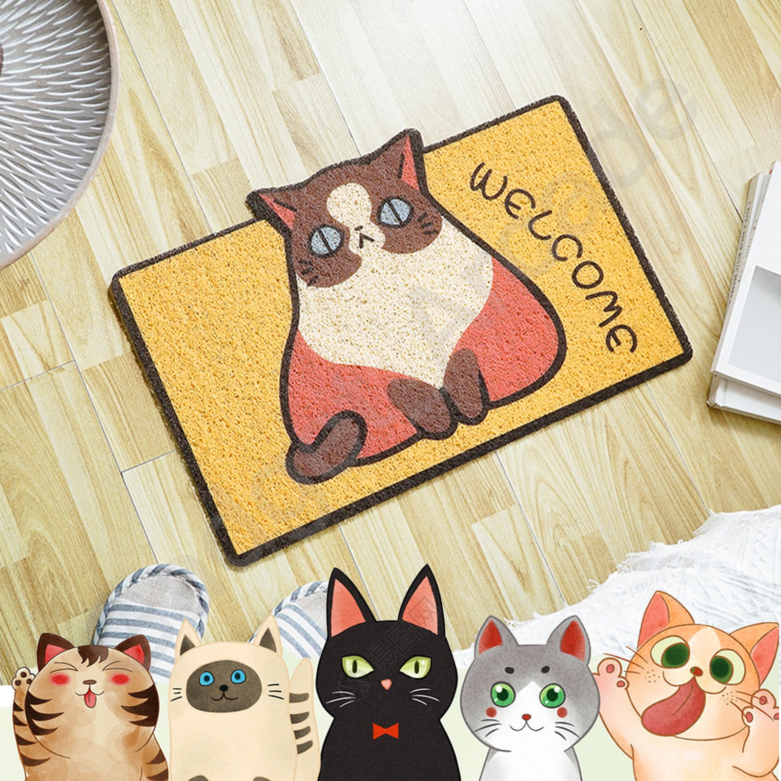 Anti Slip PVC Creative Shower Bathroom Door Mats - Gadget arcade