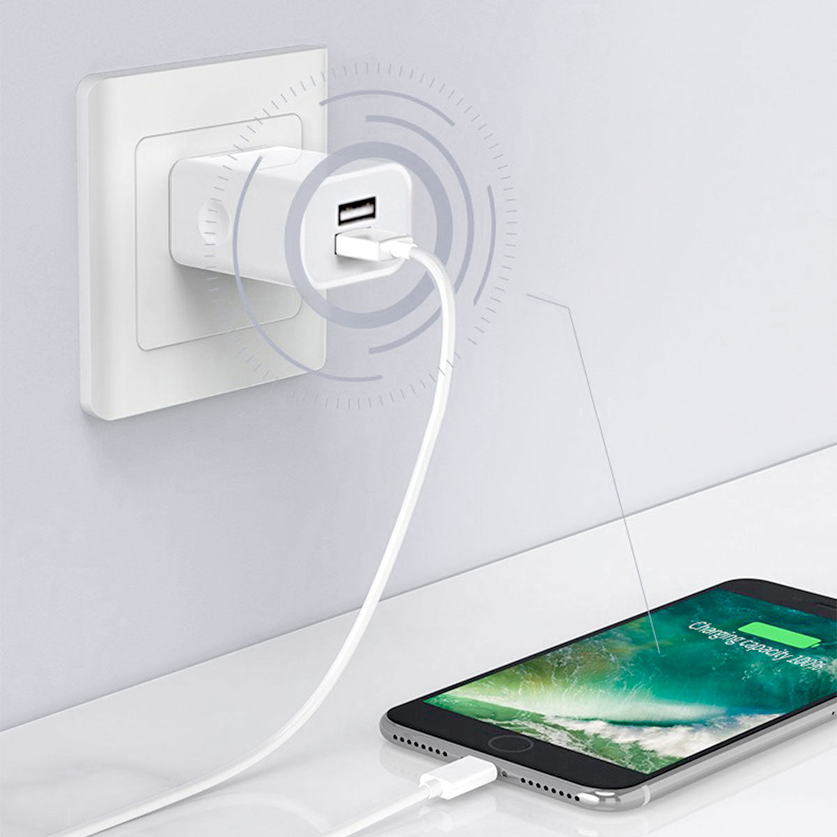 Dual USB Universal Travel 5V 2A  Wall Charger Power Adapter AU Plug Phone AC - Gadget arcade