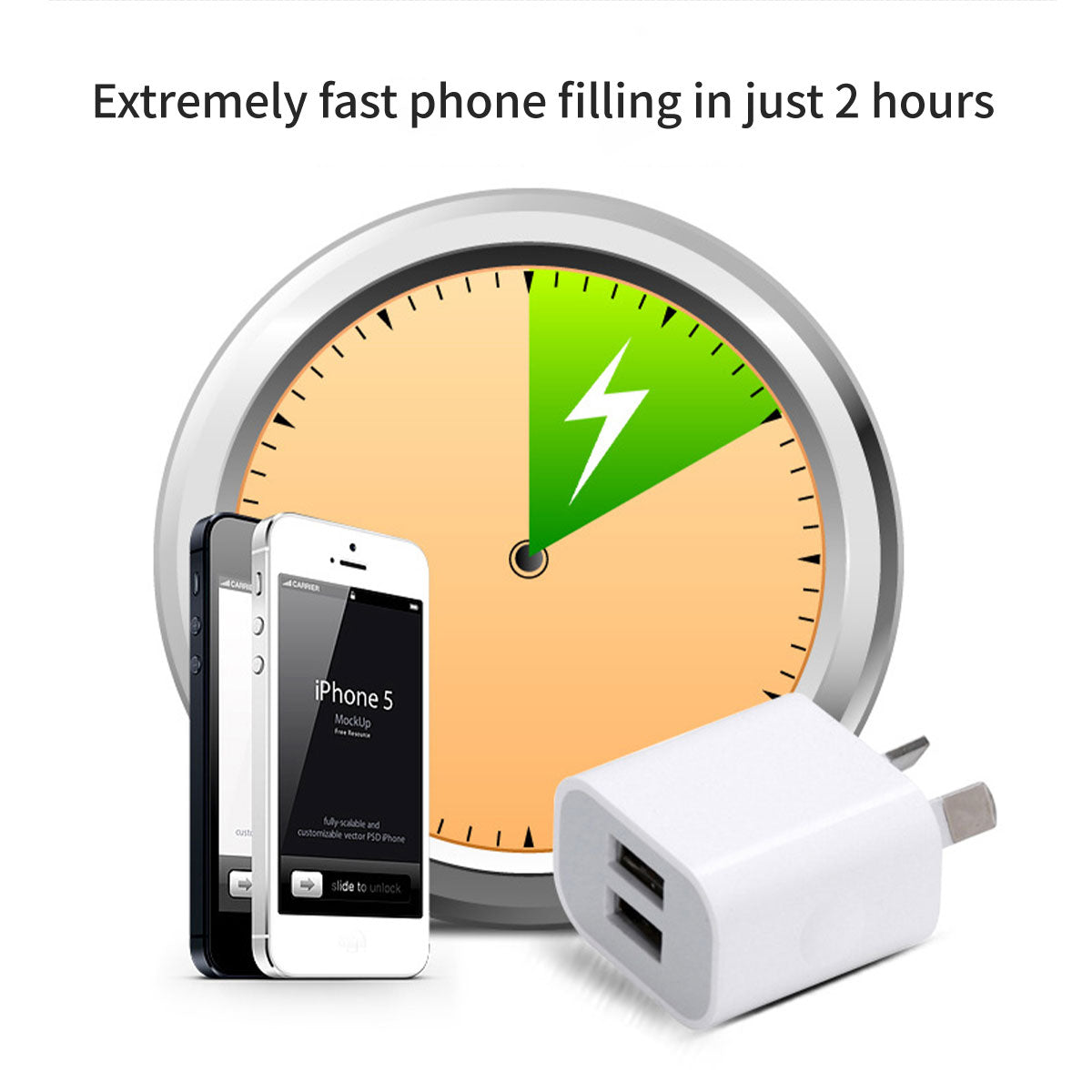 Dual USB Universal Travel 5V 2A  Wall Charger Power Adapter AU Plug Phone AC - Gadget arcade