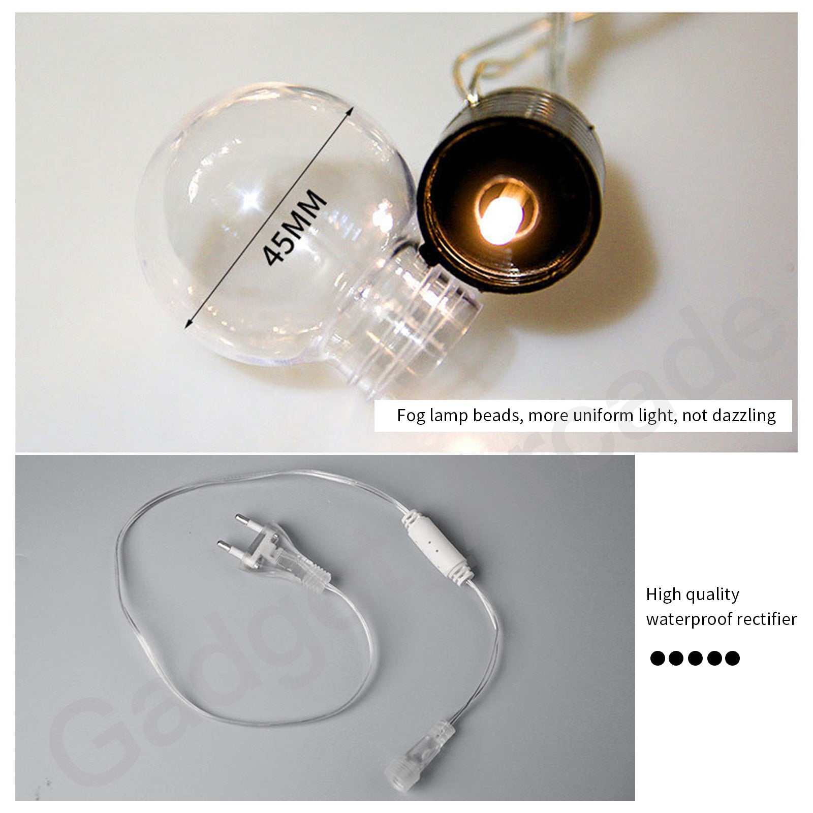 G40 Bulbs LED Light String Wedding Party Outdoor Waterproof Retro Decoration - Gadget arcade