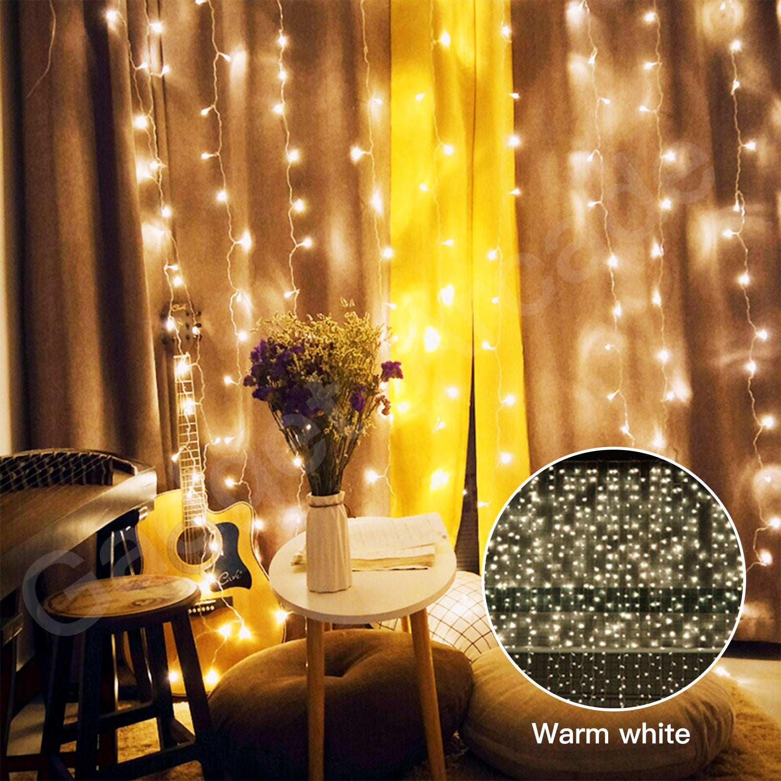 Christmas String 300/600 LED Curtain Fairy Lights  Wedding Outdoor Garden Party - Gadget arcade