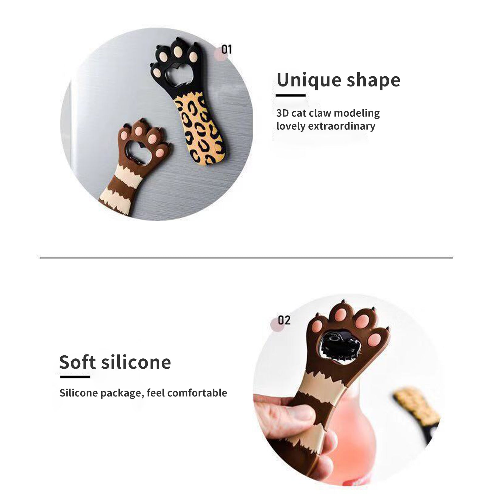 Fridge Magnets Cat Animal Bottle Opener - Gadget arcade