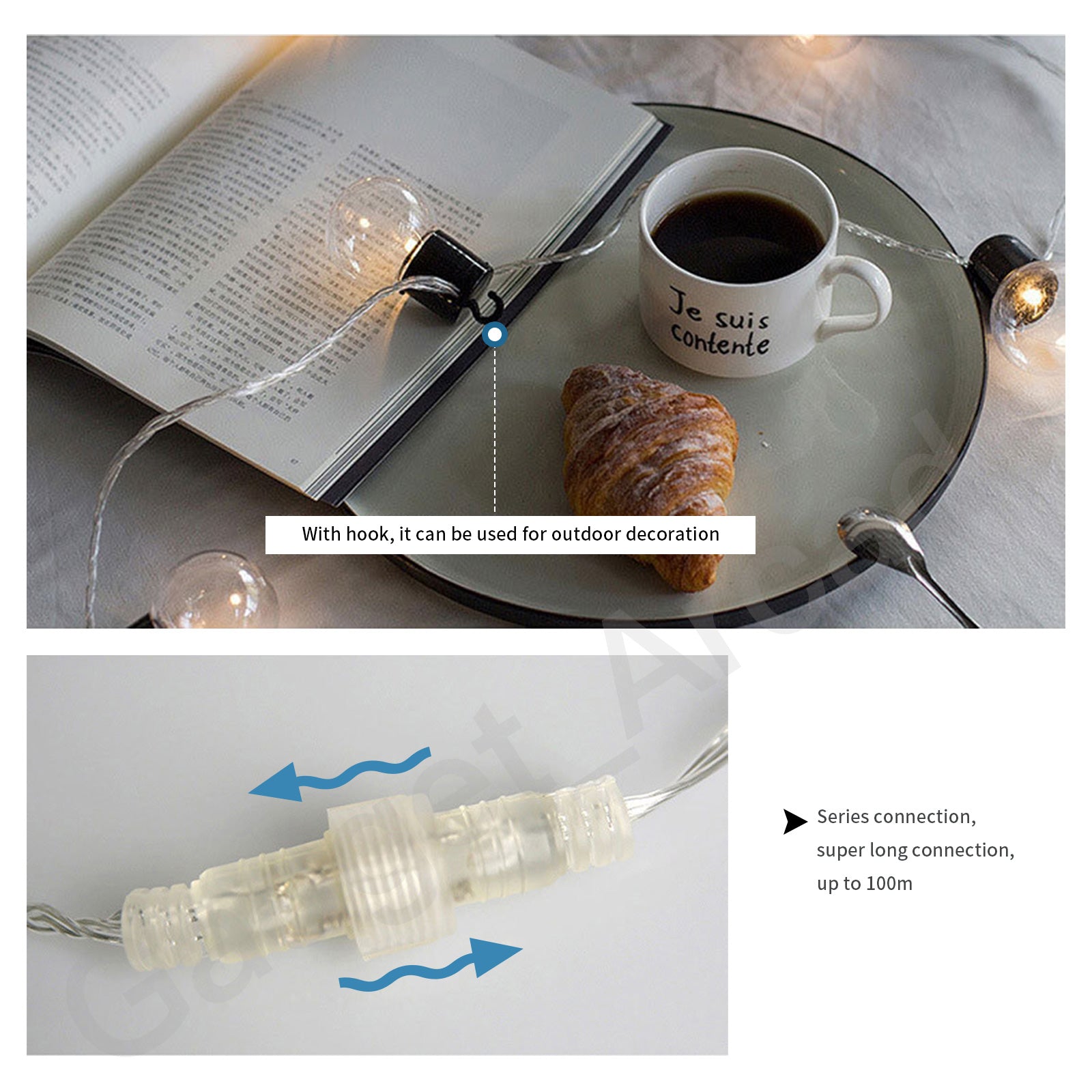 G40 Bulbs LED Light String Wedding Party Outdoor Waterproof Retro Decoration - Gadget arcade