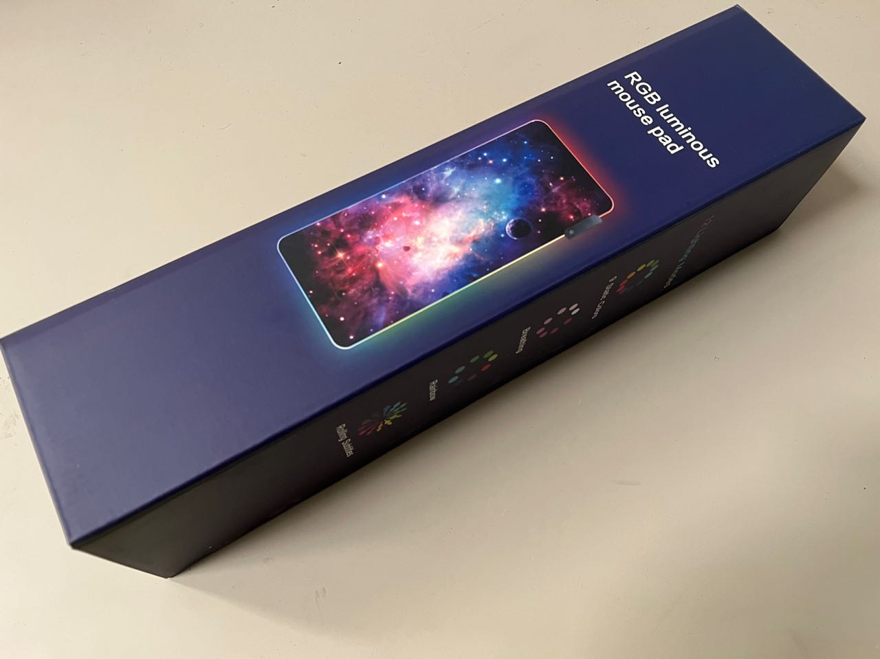 世界地图 RGB 游戏橡胶鼠标垫键盘 XXL 900 毫米礼品包