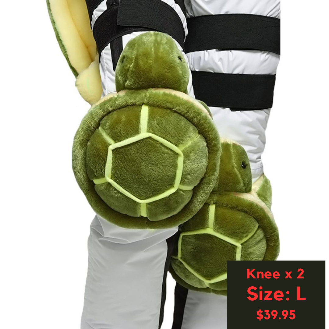 Adult Green Turtle Snowboarding Snow Turtle Knee Support Hip Protector
