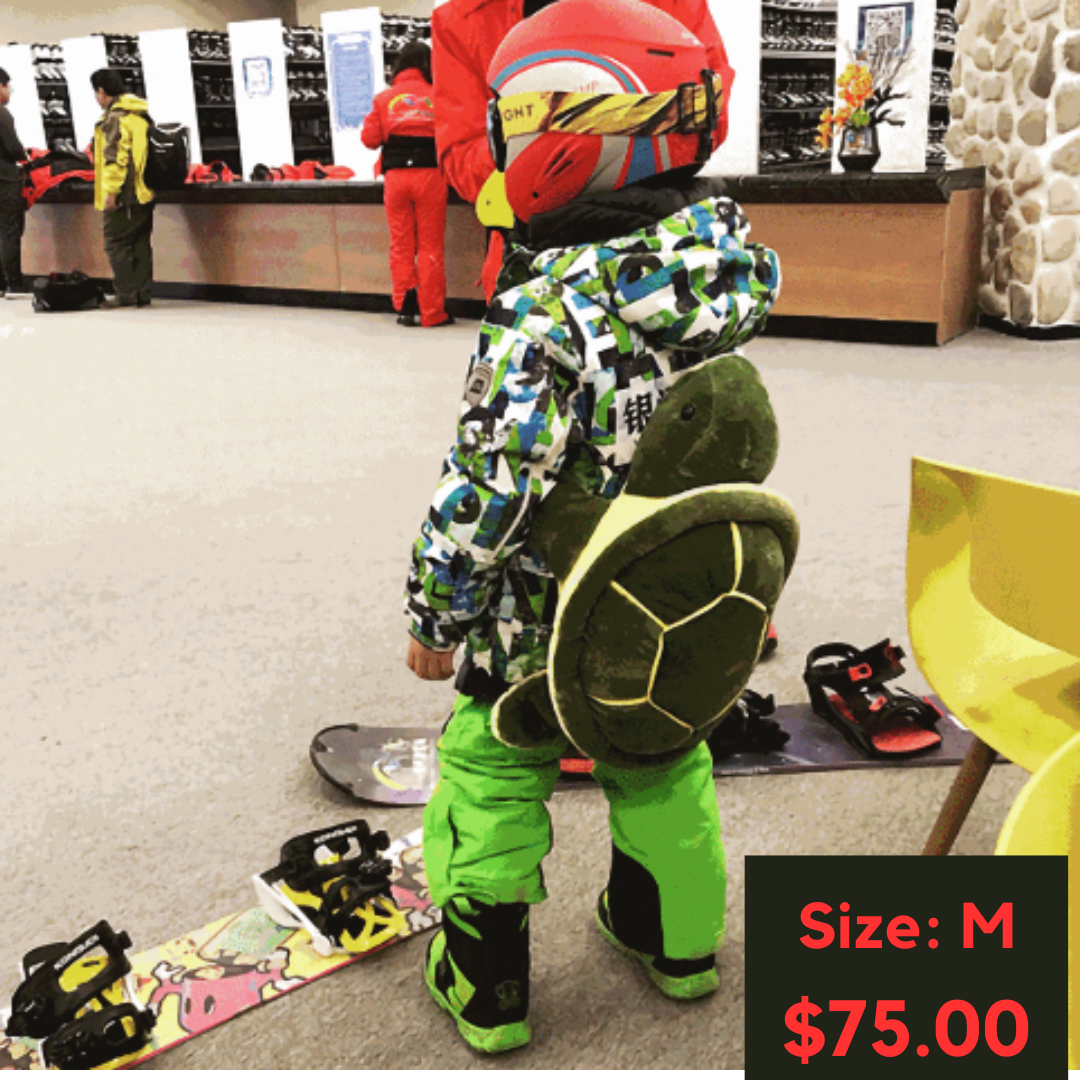 Green Turtle Snowboarding Snow Turtle Knee Support & Hip Protector Set Child Size