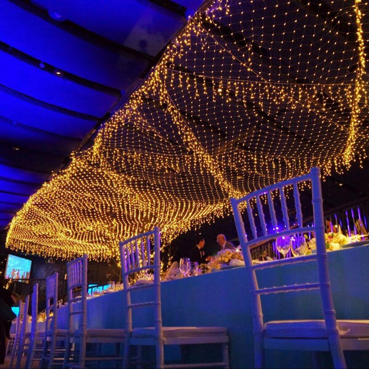 LED String Fairy Lights Net Mesh Curtain Xmas Wedding Party Garden Decor Outdoor - Gadget arcade