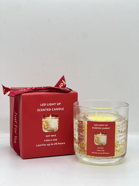 Valentine's Choice Soy Wax Scented Candle Solar Led Aromatherapy Gold Coast