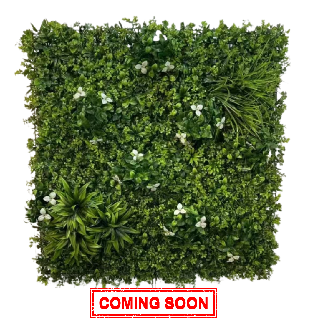 Designer Evergreen Faux Vertical Garden Wall Artificial Grass Panel