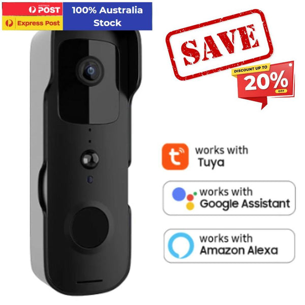 HD1080P 166° Wide Angle Smart Doorbell +Rechargable Battery+Dingdong