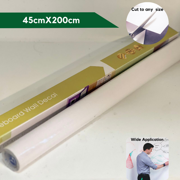 Pop Up Whiteboard Paper Roll Sticker Portable Whiteboard 45X200cm