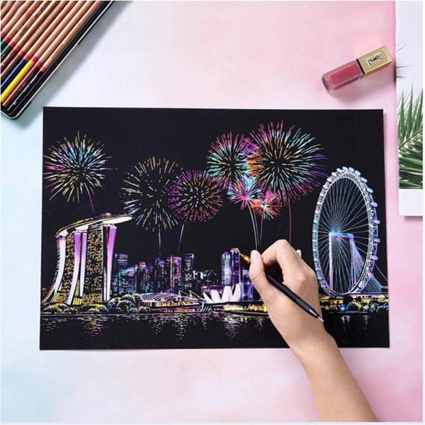 Light Up City DIY Art Singapore Firework Premium Set