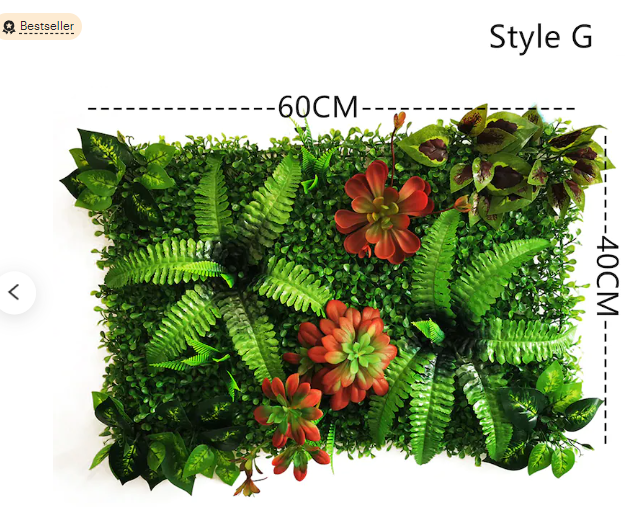 Artificial Plant Flowers Wall Grass Panel Mixed Grass Mat Wall Decoration Grass Artificial leaf