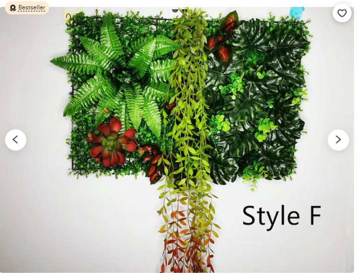 Artificial Plant Flowers Wall Grass Panel Mixed Grass Mat Wall Decoration Grass Artificial leaf