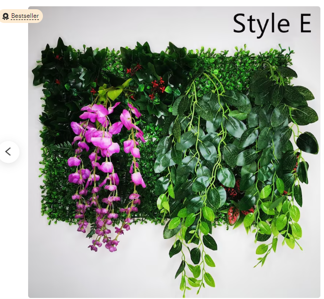 Artificial Plant Flowers Wall Grass Panel Mixed Grass Mat Wall Decoration Grass Artificial leaf